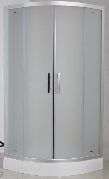 душевой уголок timo imwei yl-9001f 90x90 с поддоном, стекла матовые, профиль хром