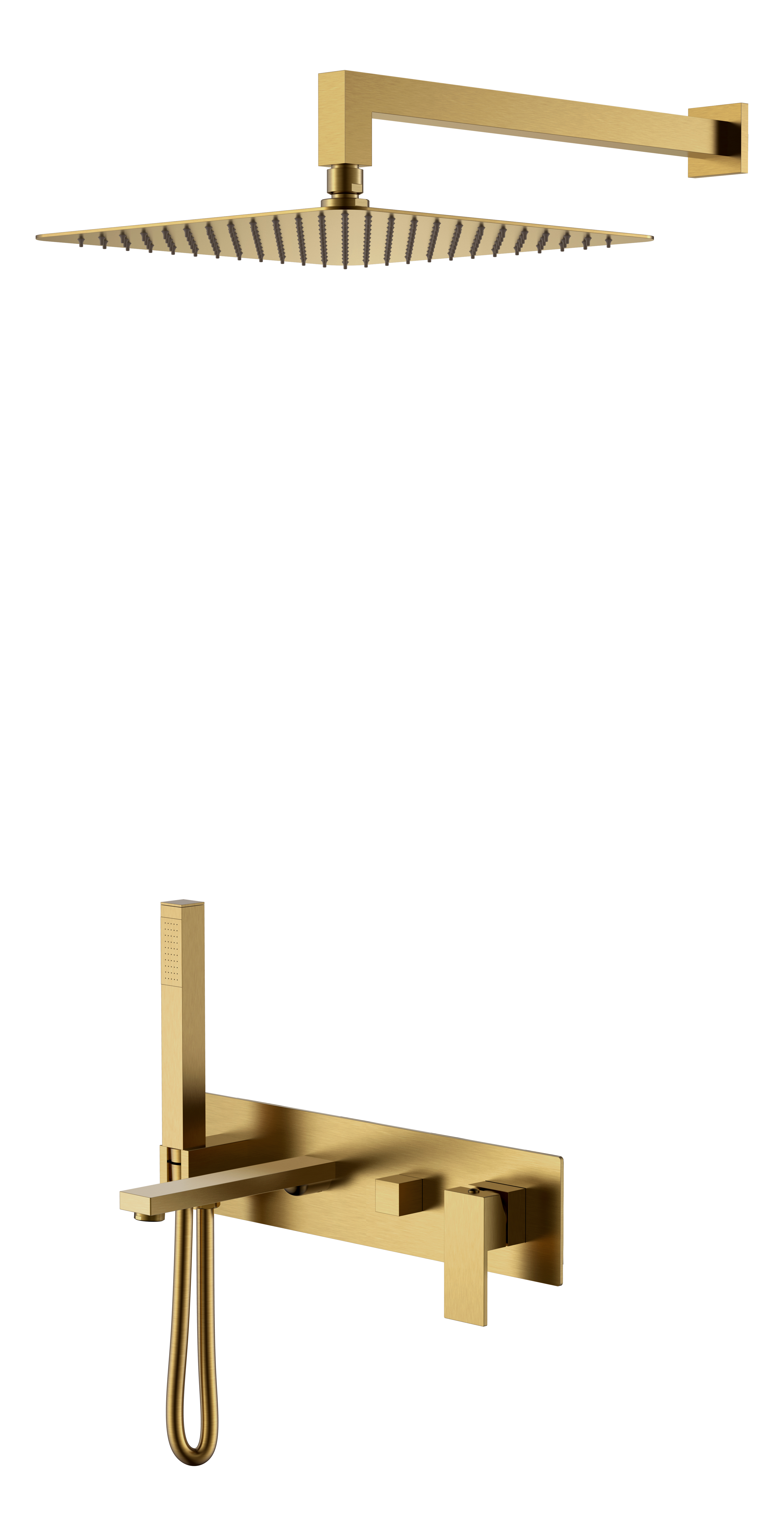 душевая система скрытого монтажа boheme qubic bronze 474-br бронза