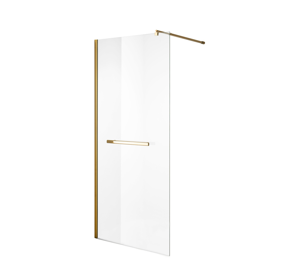 душевой уголок niagara nova ng-641-90 gold 90x195 стекла прозрачные, профиль золото