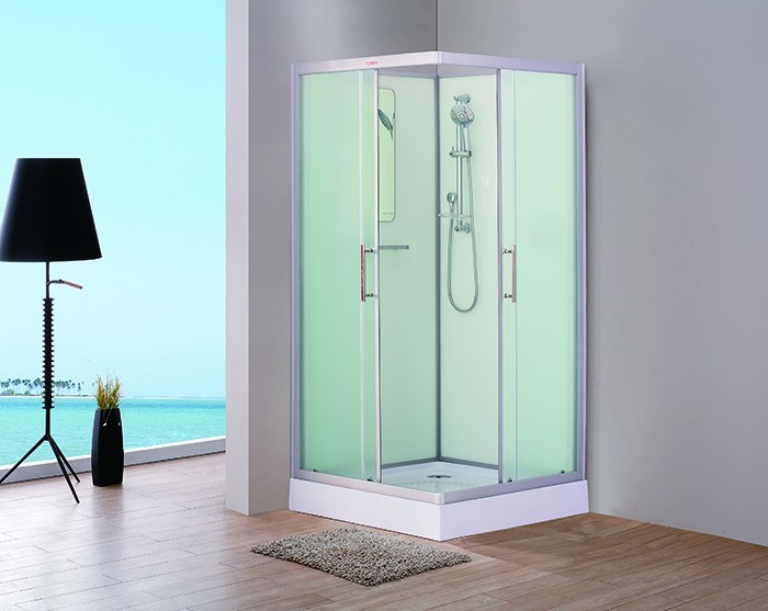 душевая кабина esbano est-90 ck 90x90 без крыши, стекла рифленые, профиль матовый хром