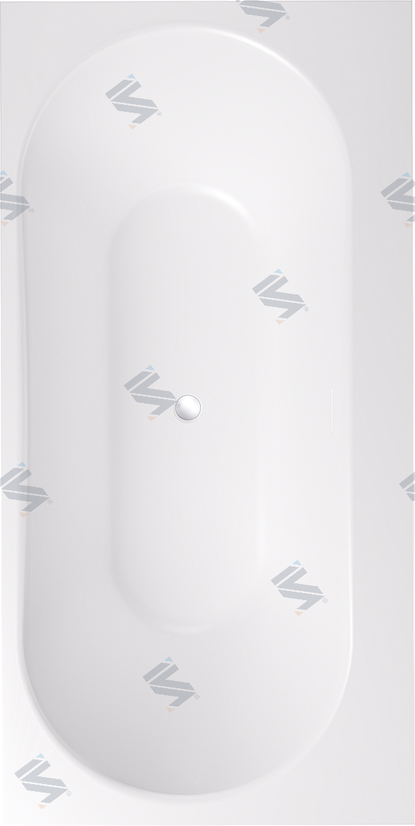 ванна из искусственного камня iva bs503180 180x90 белый