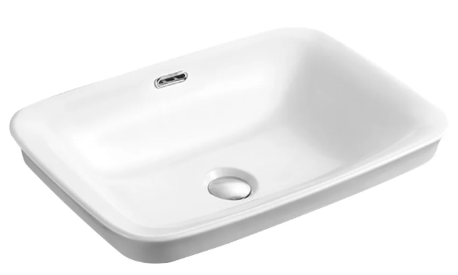 умывальник встраиваемый santiline sl-2105 58x40 белый