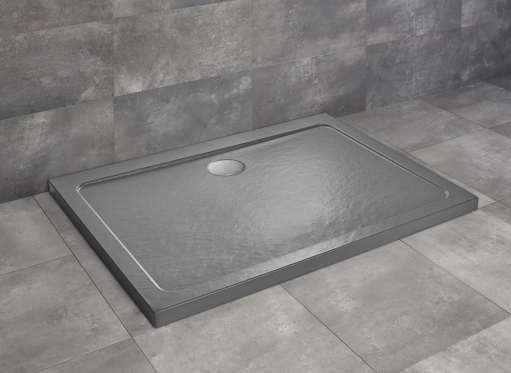 душевой поддон radaway doros d 120x80 stone anthracite