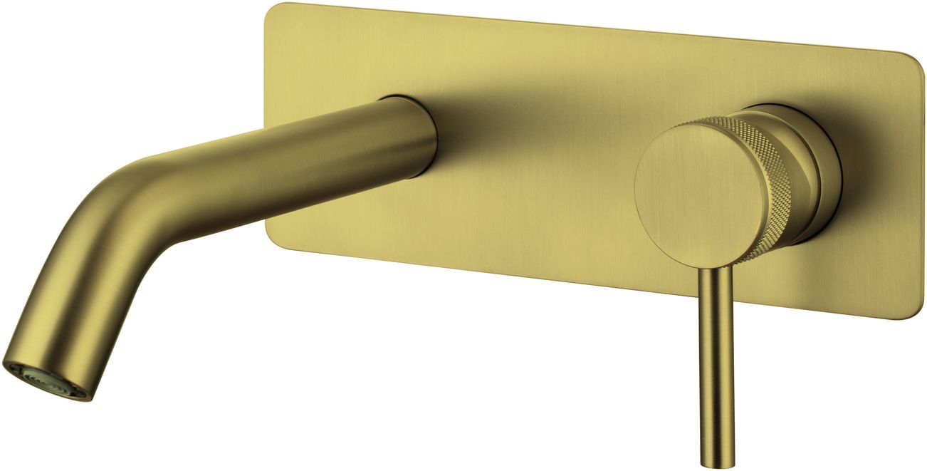 смеситель для умывальника allen brau priority 5.31003-gb золото брашированное