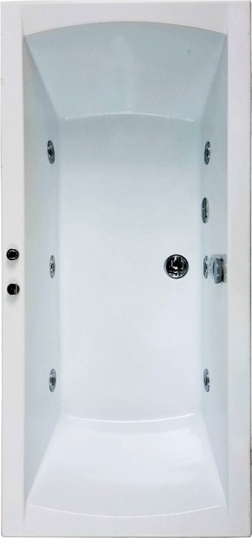 ванна гидромассажная bas индика 170x80 белая