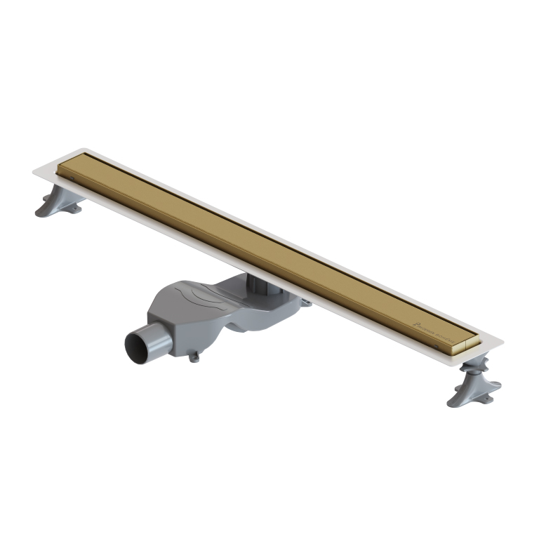 душевой лоток boheme premium linear 982-80-mg матовое золото