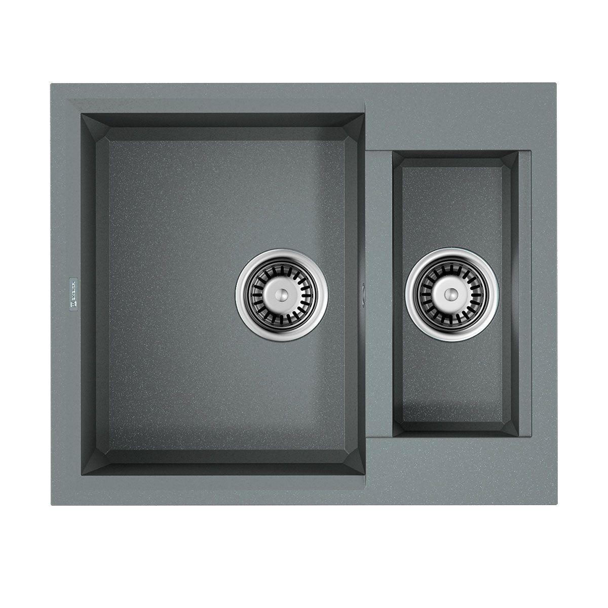 кухонная мойка omoikiri sakaime 60-2-gr 4993554 60x50 серый