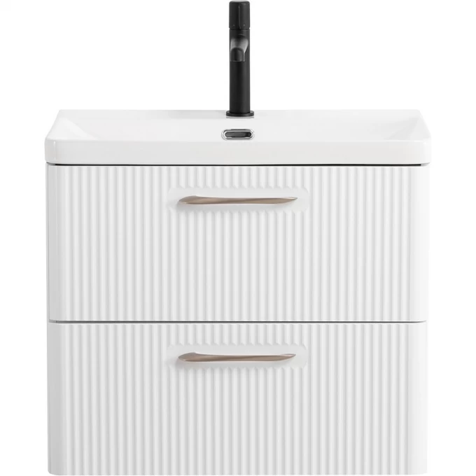 тумба подвесная belbagno bianco lucido due-500-2c-so-bl-p белая