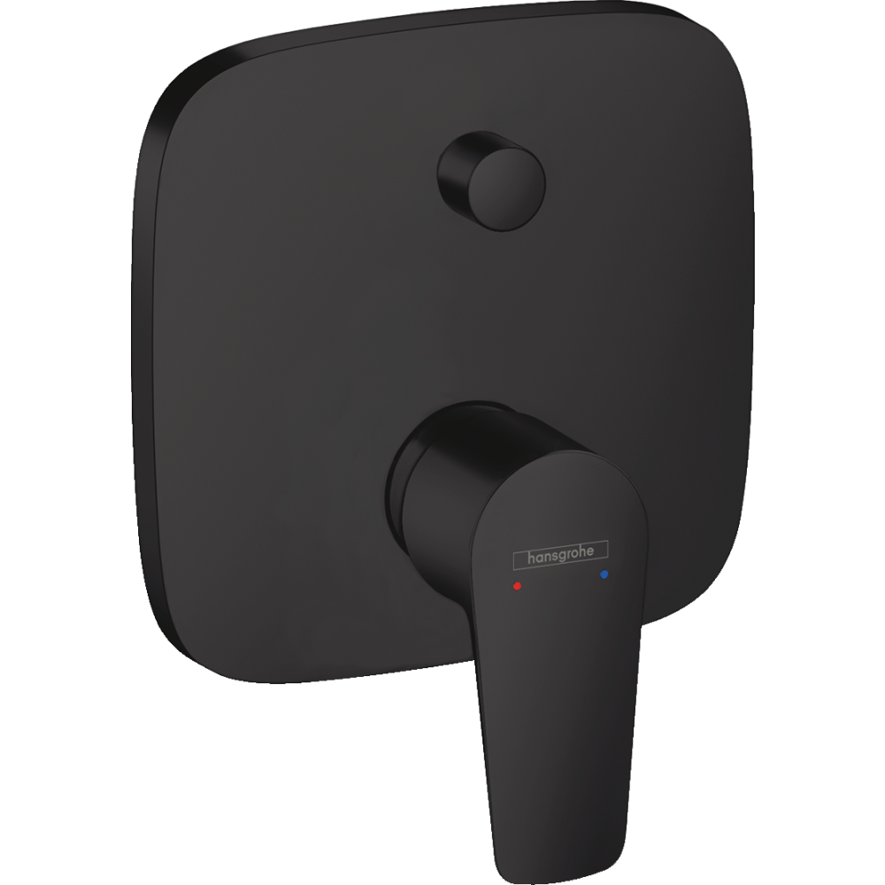 смеситель скрытого монтажа для ванны hansgrohe talis e 71474670 черный матовый