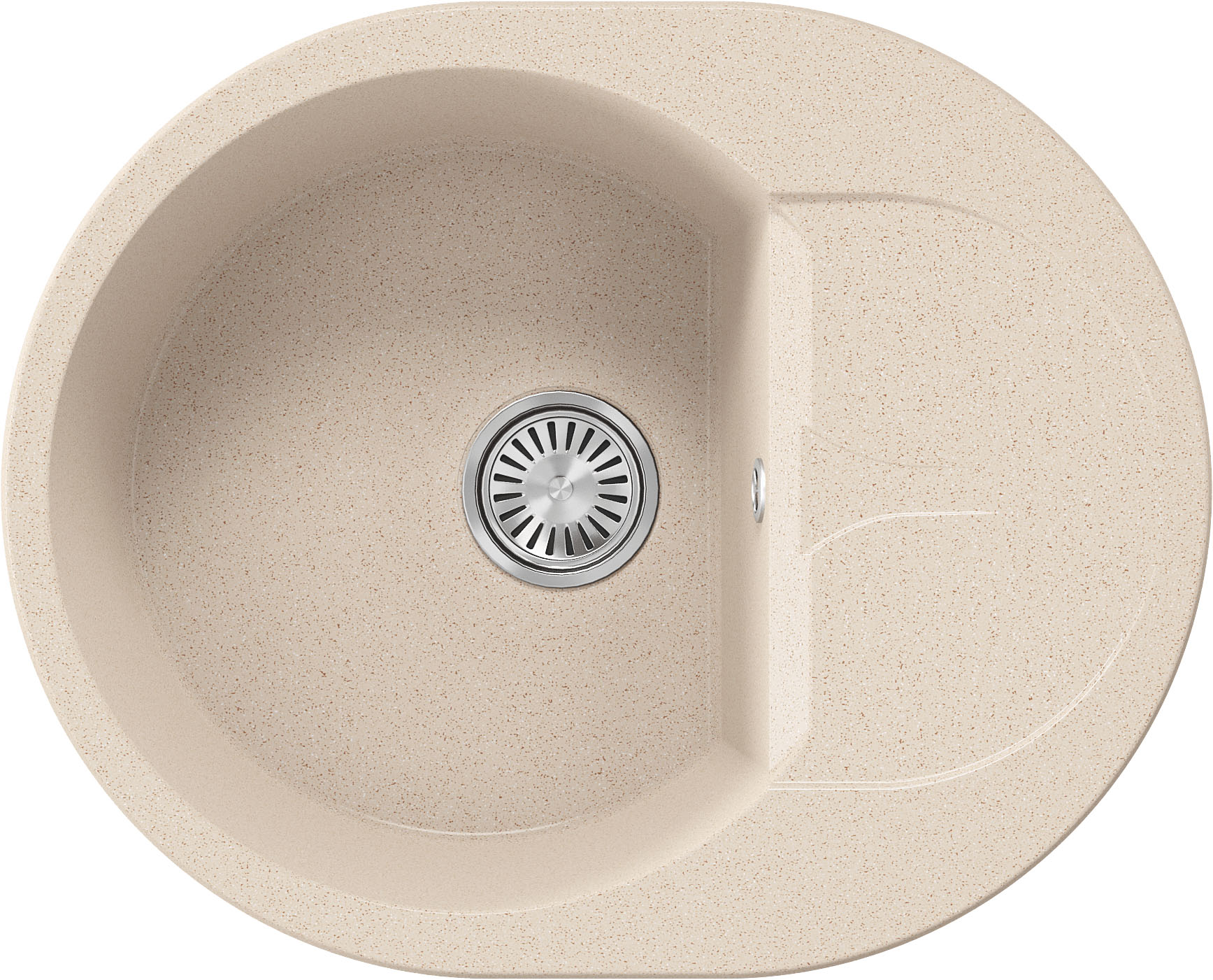 мойка кухонная polygran atol 620 №327 кремовый