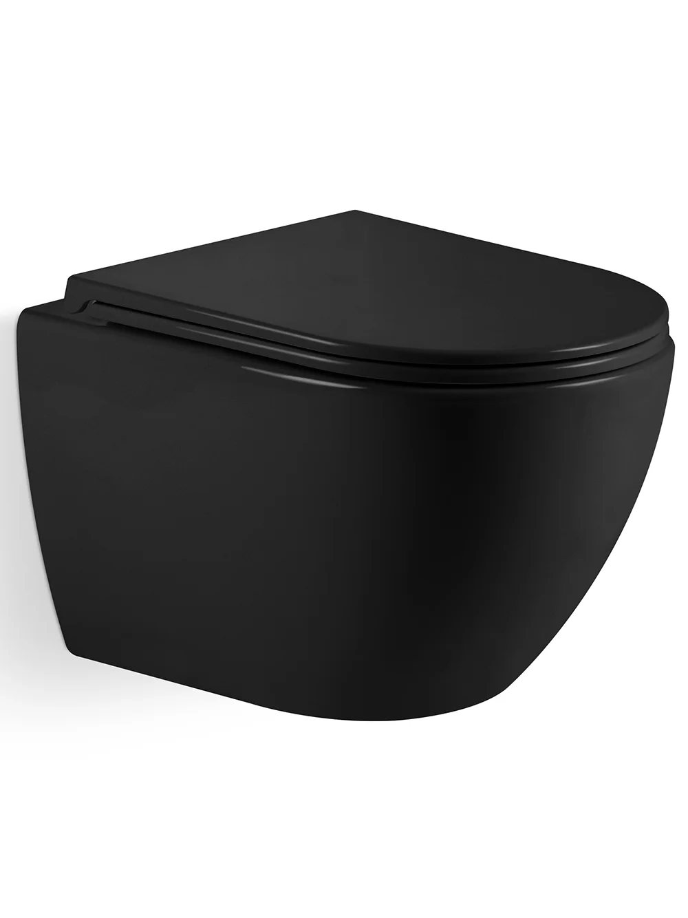 унитаз подвесной river michigan 520 mb 36x52 сиденье duroplast, микролифт, черный матовый