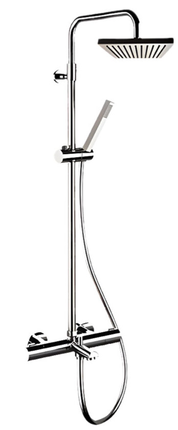душевая стойка remer elegance eq34a7sdsd20 с термостатом, хром