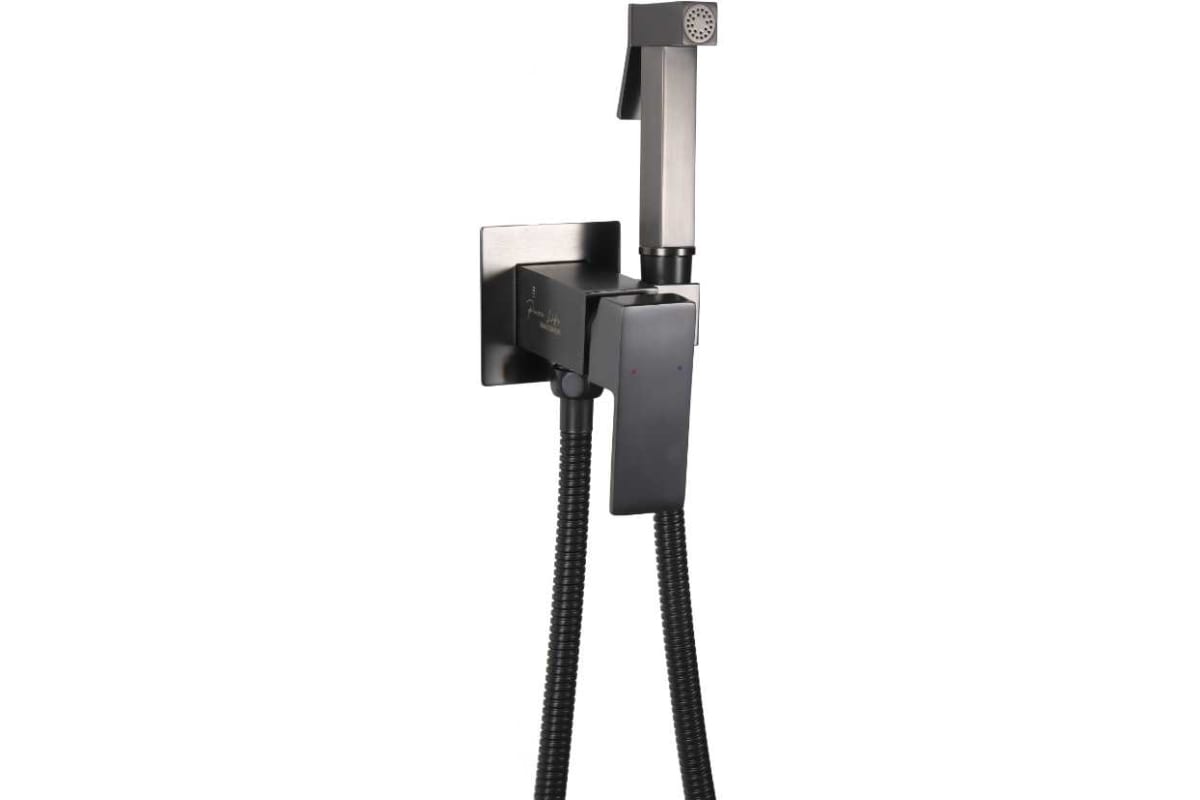 смеситель для биде maxonor pure life pl6504-9 пепельный