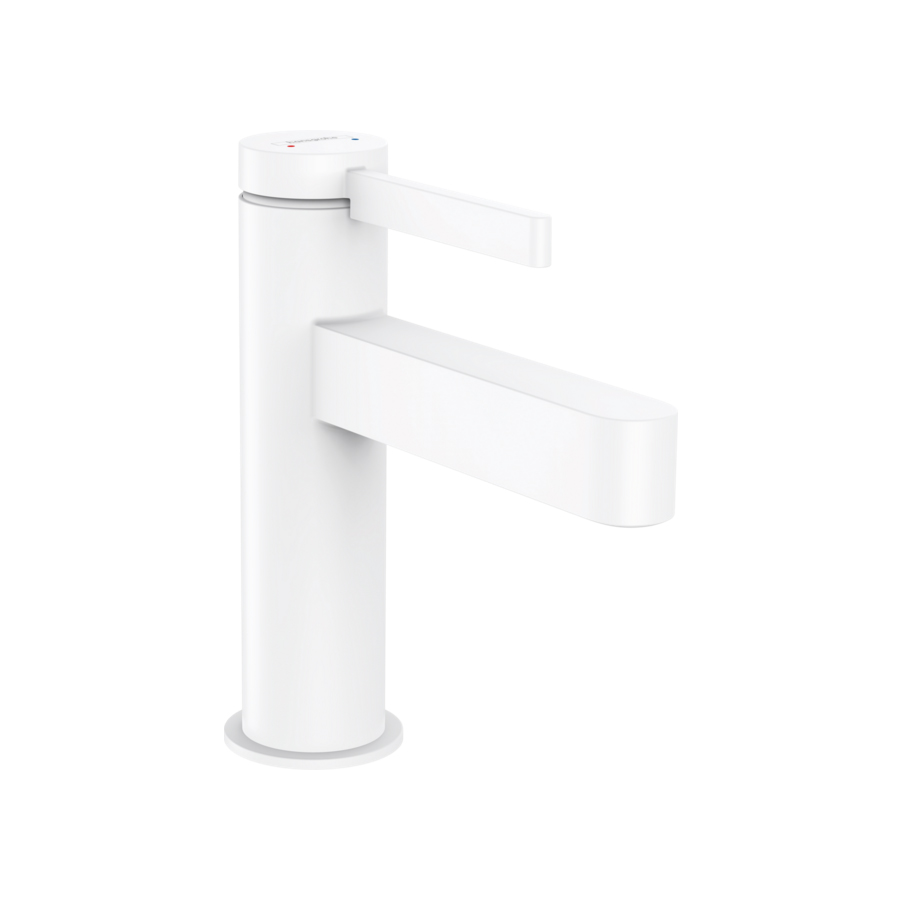 смеситель для умывальника hansgrohe finoris 76010700 белый матовый