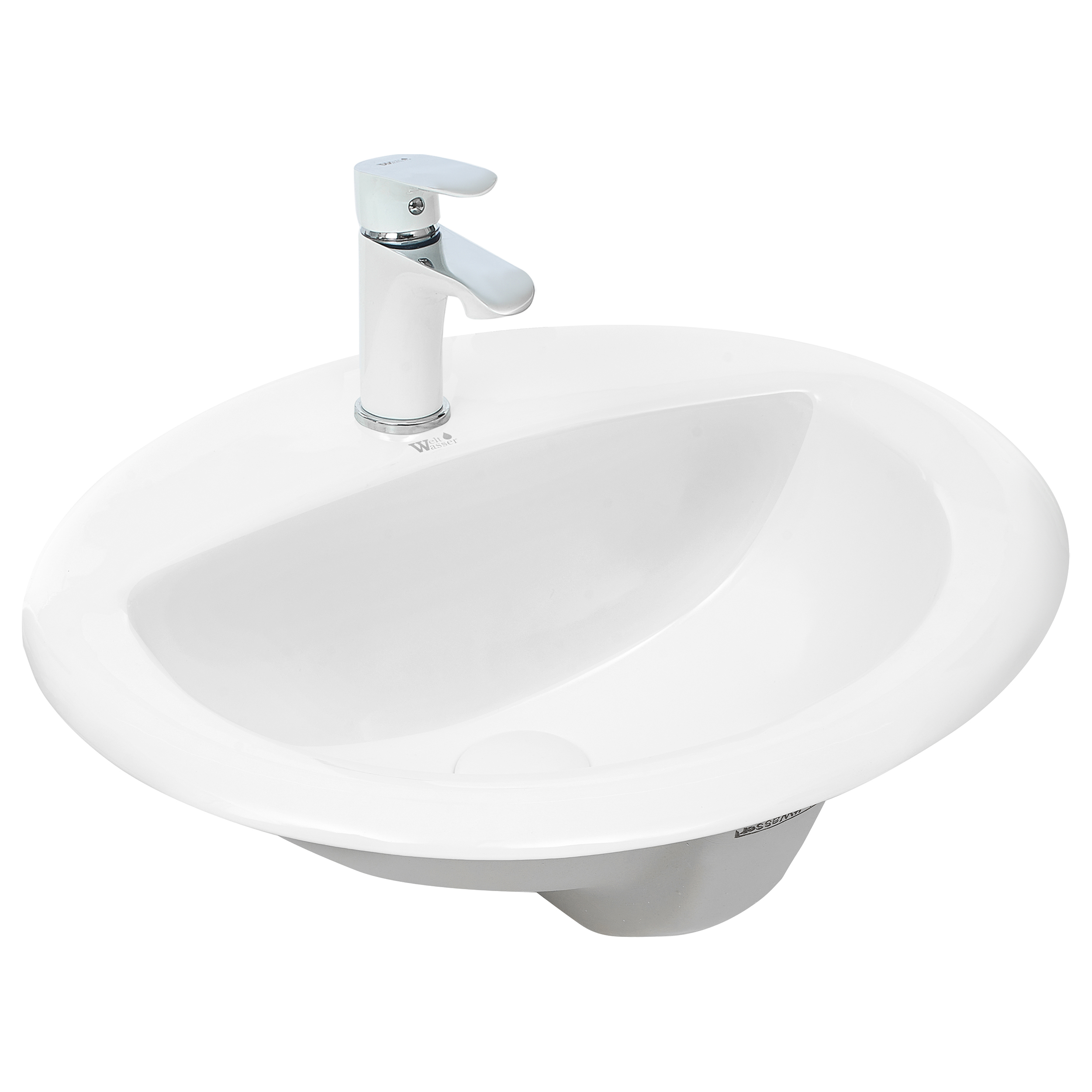 умывальник встраиваемый welt-wasser deilbach 6001 51,0x42,5 белый