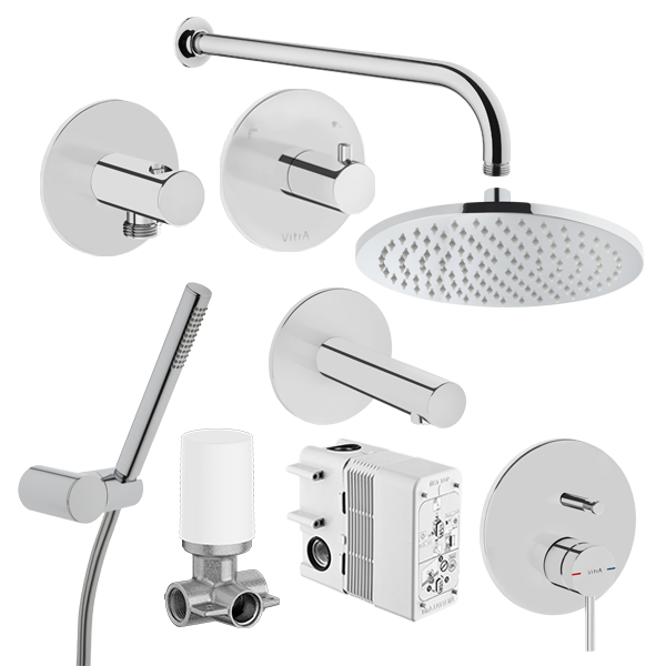 душевой комплект vitra origin a49286exp хром