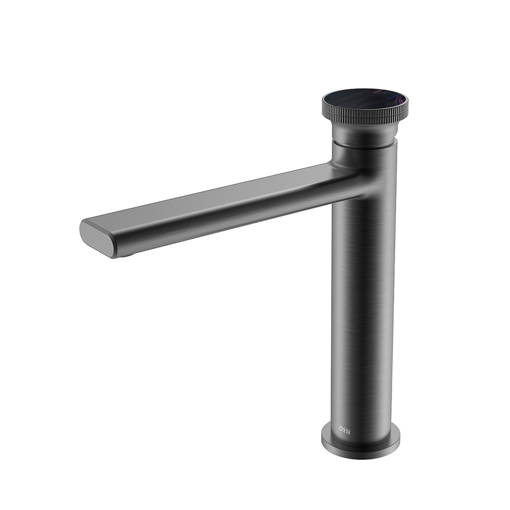 смеситель для умывальника black&white gravity gf-7307-gm графит
