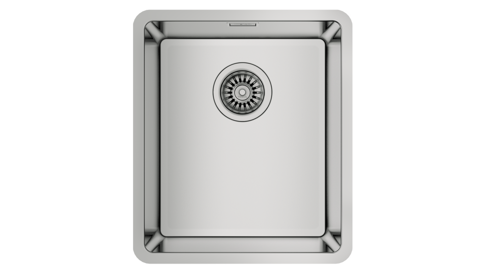 кухонная мойка teka be linea rs15 34.40 polished 38x44 хром полированный