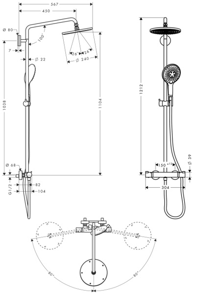 Душевая система Hansgrohe Raindance Select 27114000 фото 3 душевая система hansgrohe raindance select 27114000 фото 3