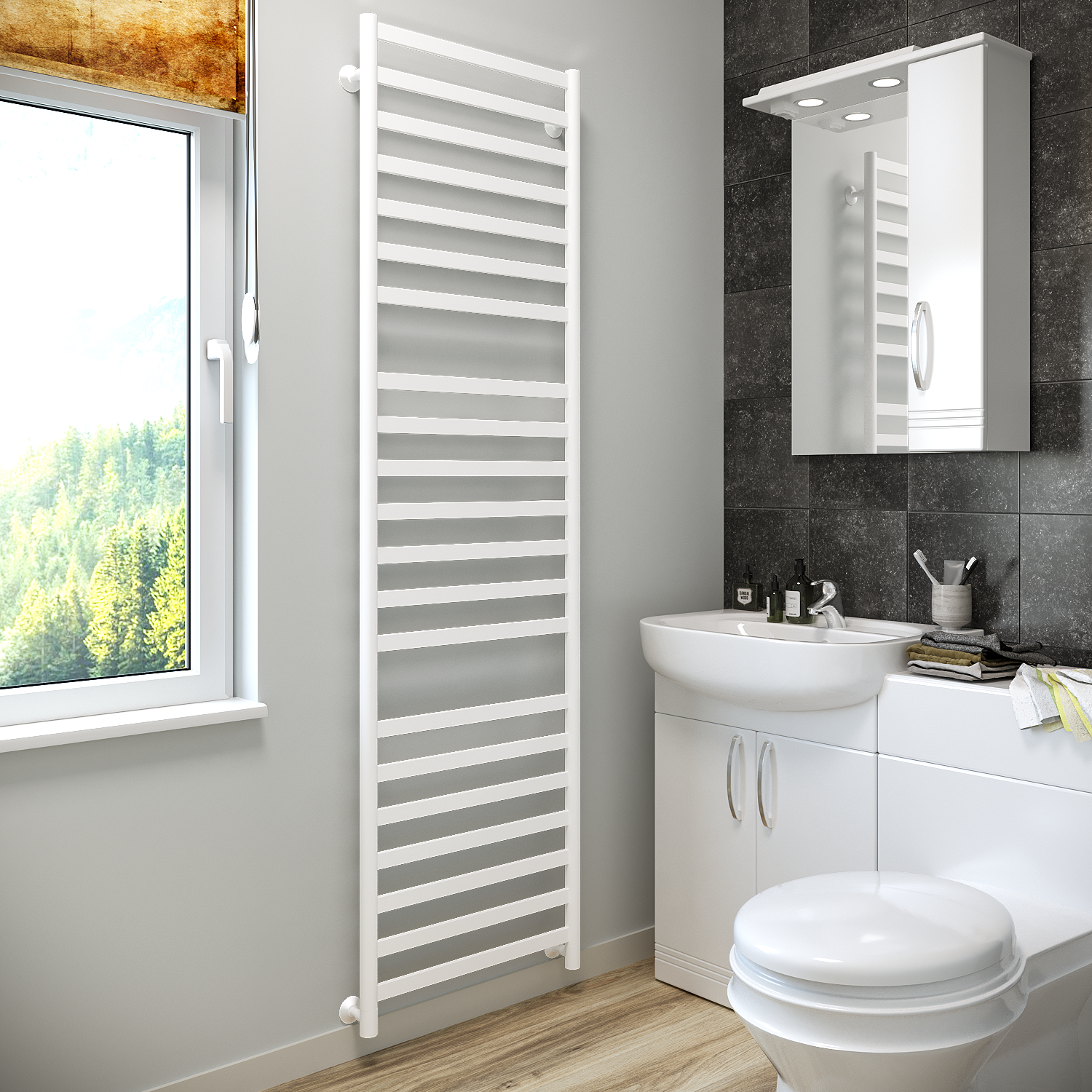 полотенцесушитель водяной stinox maxima luxe 50x180 белый матовый
