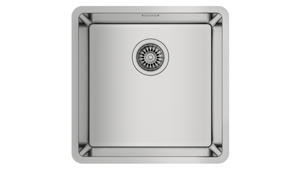кухонная мойка teka be linea rs15 40.40 polished 40x40 хром полированный