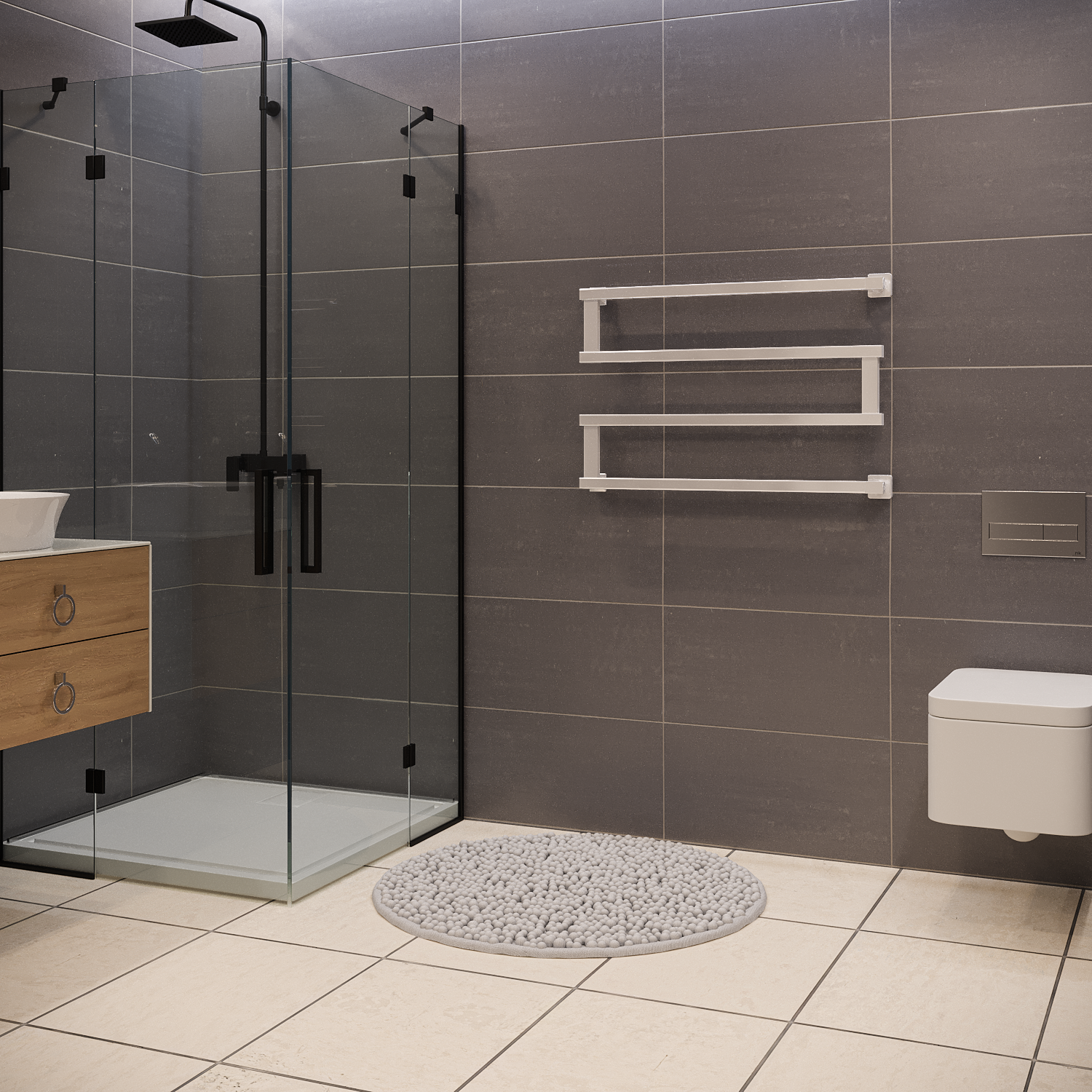 полотенцесушитель водяной stinox optima 50x80 белый глянец