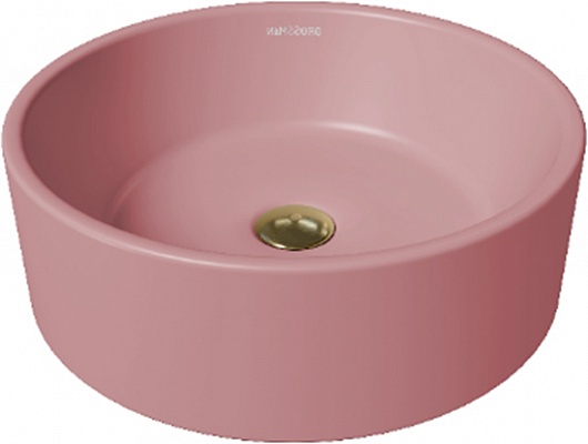 умывальник grossman gr-3013pim 41x41 розовый матовый