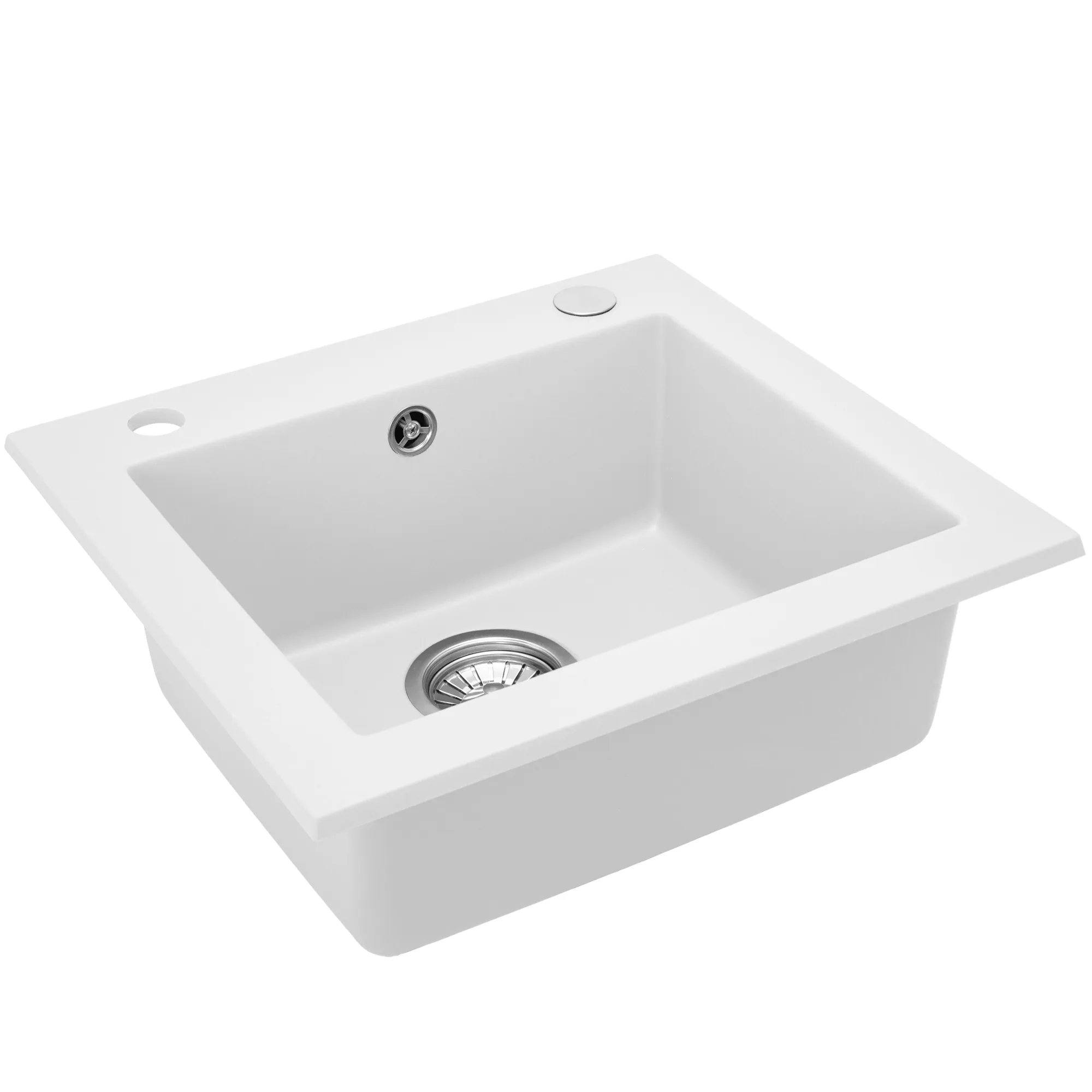 кухонная мойка rea west white zle-00123 48,5x44 белый