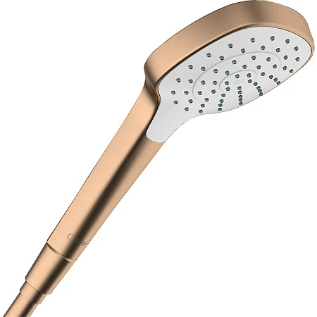 ручной душ hansgrohe croma select e 1jet 26814140 шлифованная бронза