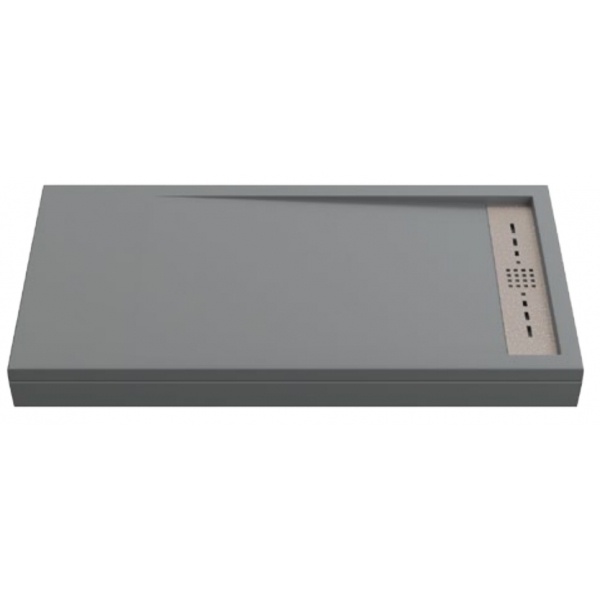 душевой поддон gooddoor stella 140x80 графит