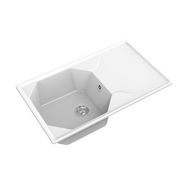 мойка кухонная granfest gf-u-840l иней