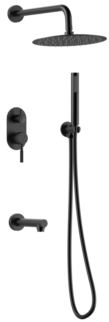 душевая система gid edessa l070-bm-vd3 черный матовый