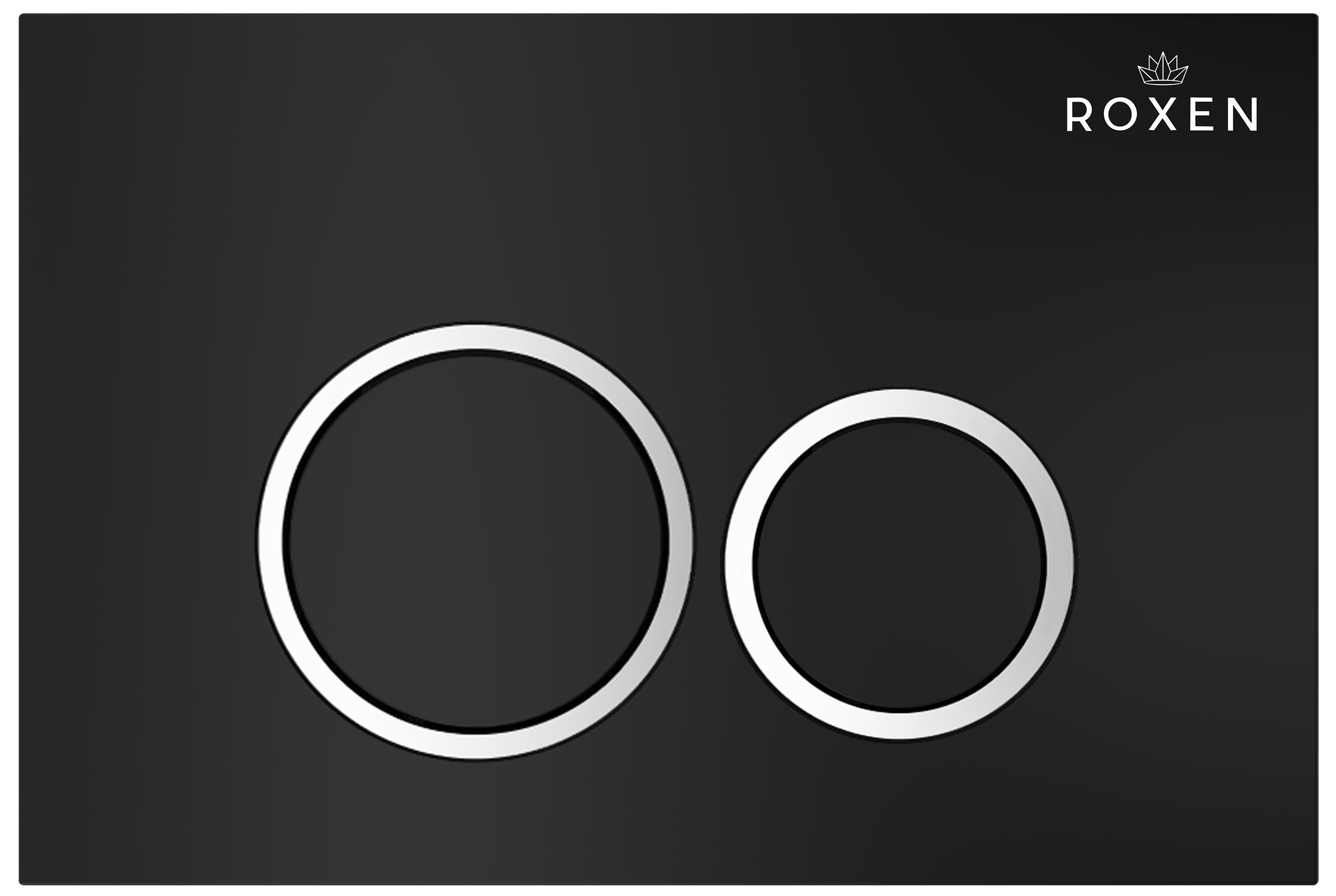 клавиша смыва roxen santi 410260b черная
