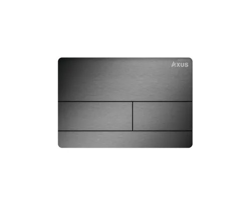 клавиша смыва axus 097tgg super slim оружейная сталь