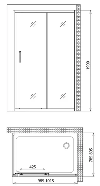 Душевой уголок Gutewetter Trend Square GK-863 90x90 (золото металлик/стекло бесцветное TWO) фото 6 душевой уголок gutewetter trend square gk-863 90x90 (золото металлик/стекло бесцветное two) фото 6