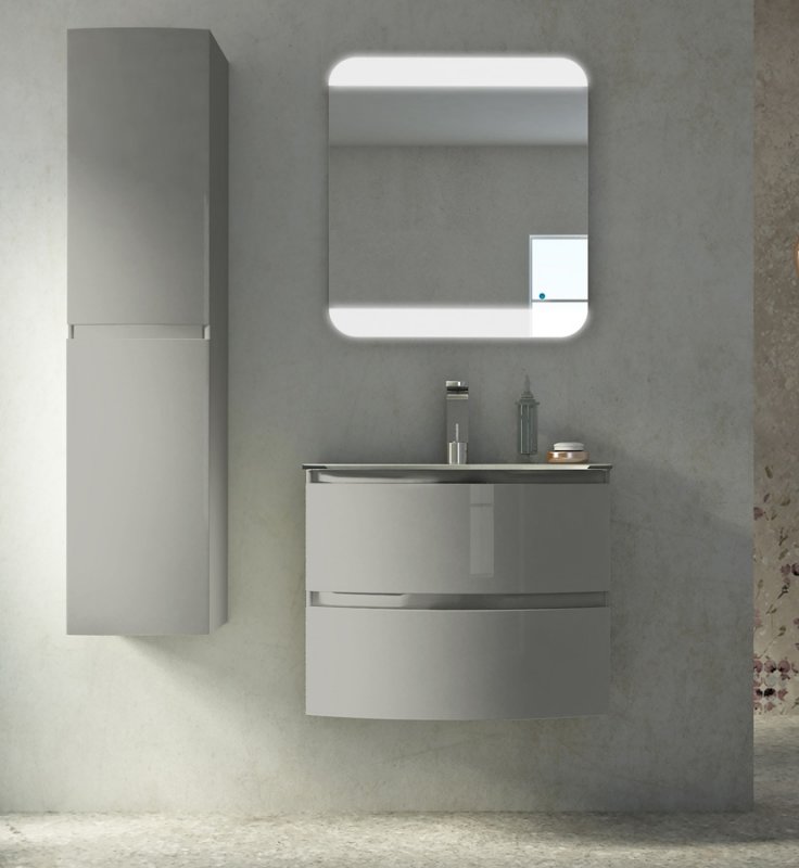 тумба под умывальник cezares vague 54854 grigio lucido