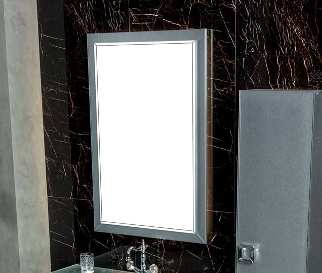 зеркало boheme vallessi dolce silver 567-sl 105x70 с повесткой, серебро