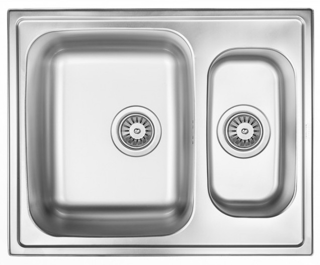 кухонная мойка zorg zll 6150-2 61,5x50 микродекор