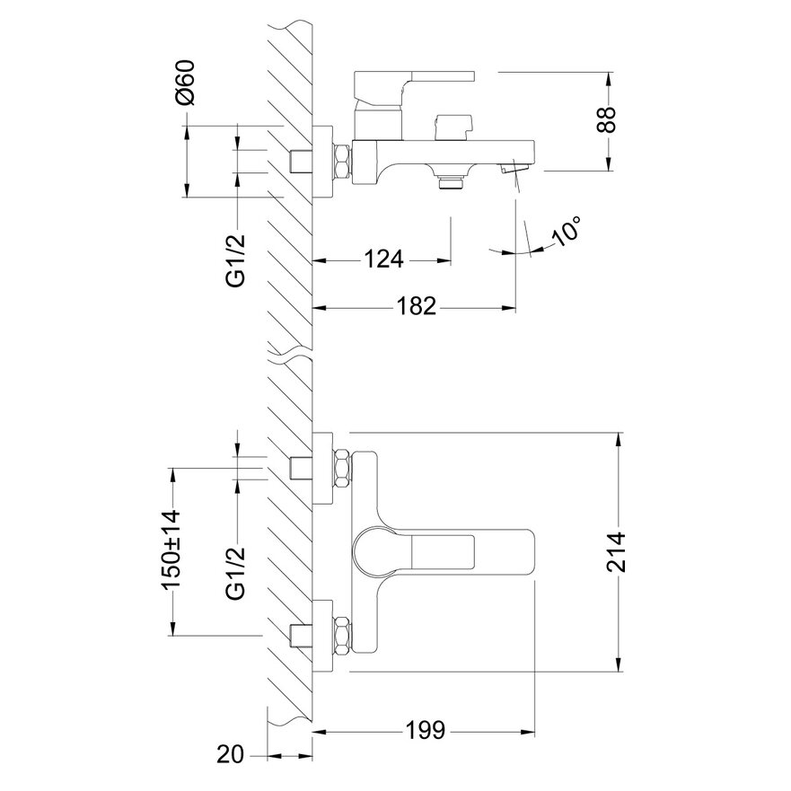 Душевой уголок Gutewetter Practic Rectan GK-422 85x75 (матовый хром/стекло бесцветное) фото 3 душевой уголок gutewetter practic rectan gk-422 85x75 (матовый хром/стекло бесцветное) фото 3