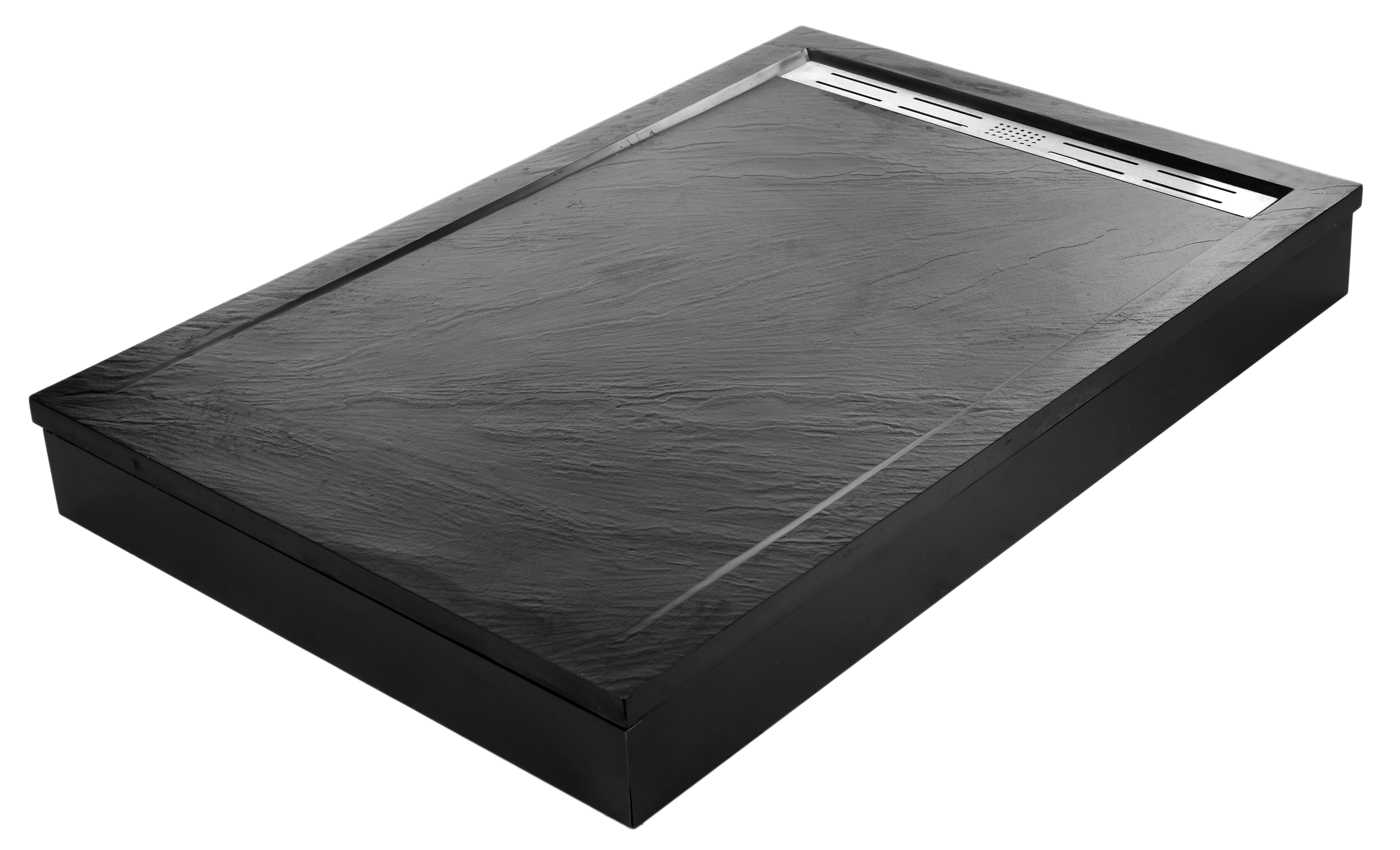 душевой поддон welt-wasser ww trs 10080 stone-bl 100x80x3 черный