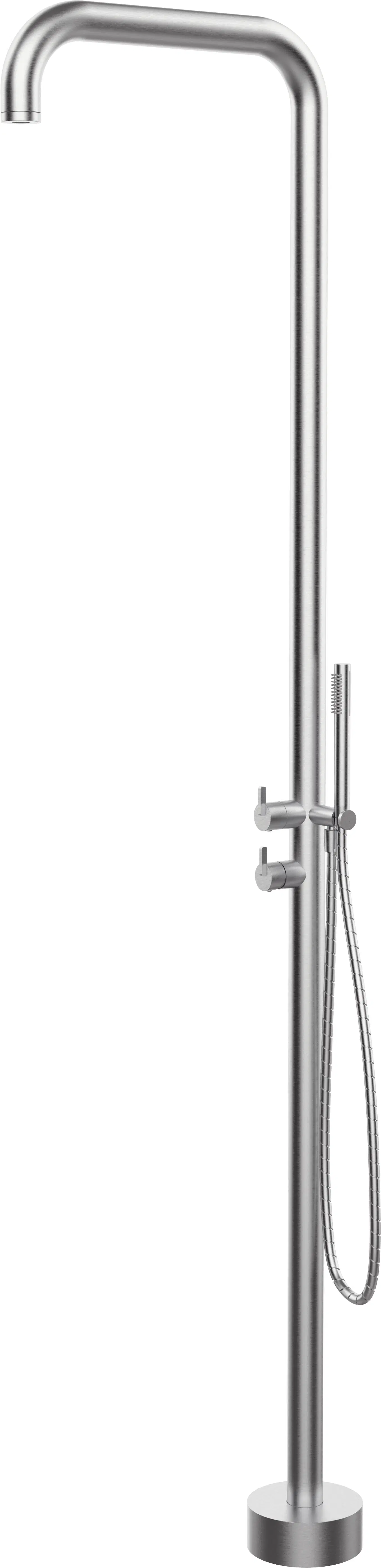 смеситель напольный deante silia steel nqs_f4gm брашированная сталь