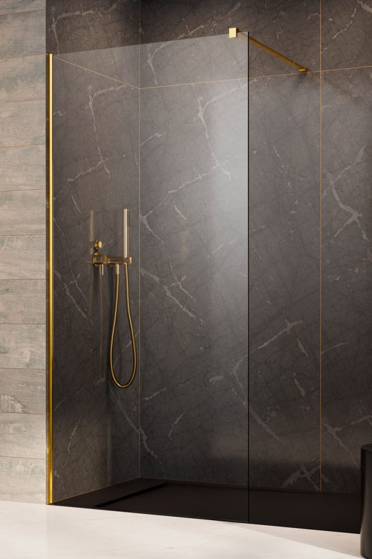 душевой уголок radaway modo x ii gold 120x200 стекла прозрачные, профиль золото