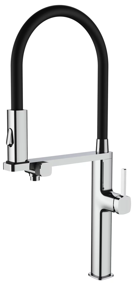смеситель для кухни vincea vkf-119ch хром