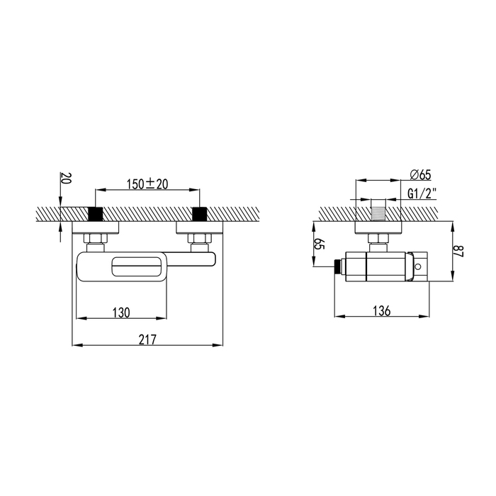 Душевой уголок Gutewetter Practic Rectan GK-403 110x95 (матовый хром/стекло бесцветное) фото 3 душевой уголок gutewetter practic rectan gk-403 110x95 (матовый хром/стекло бесцветное) фото 3