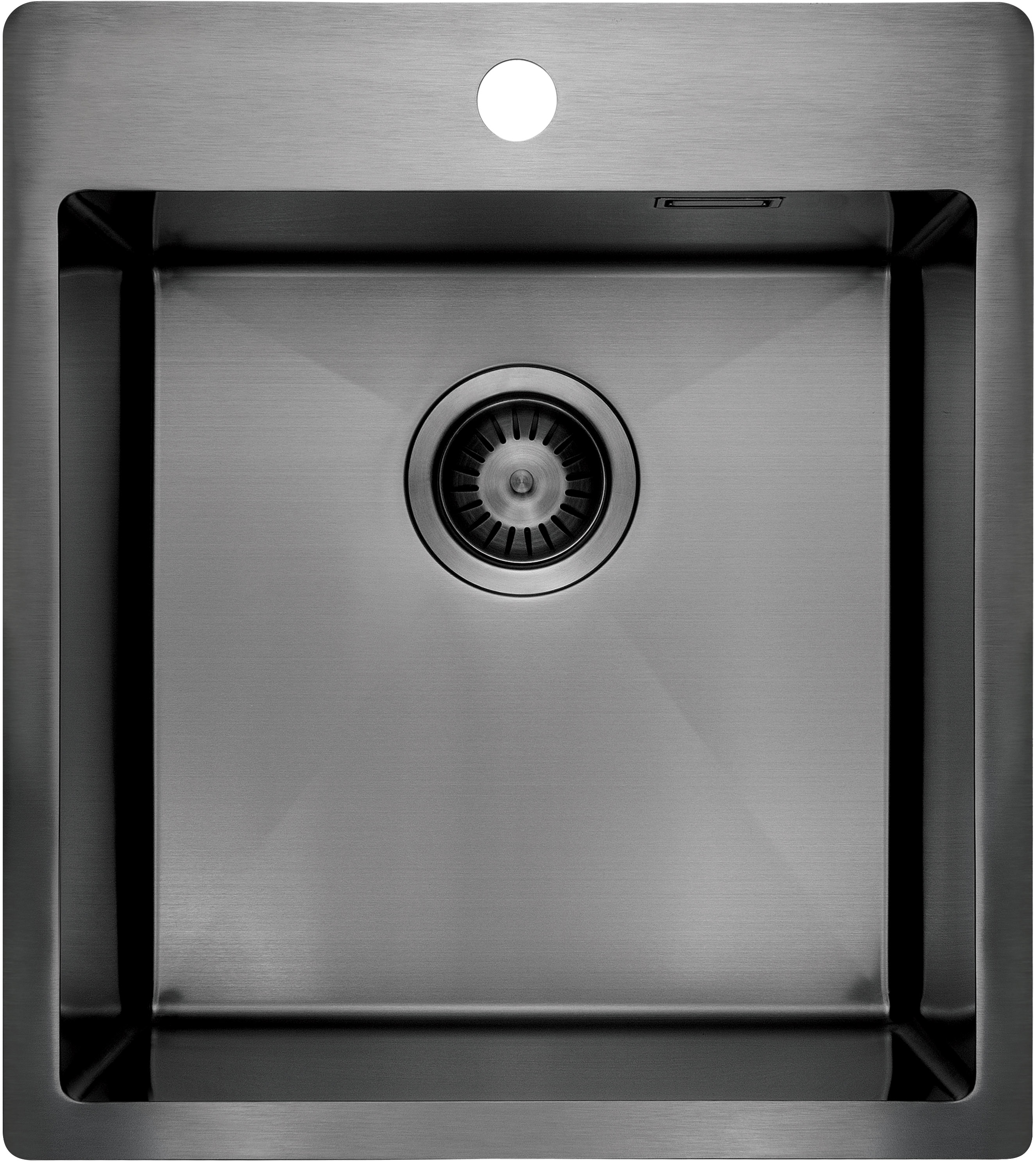 кухонная мойка deante olfato precious titanium zpo_d10a 45x50,5 сатин