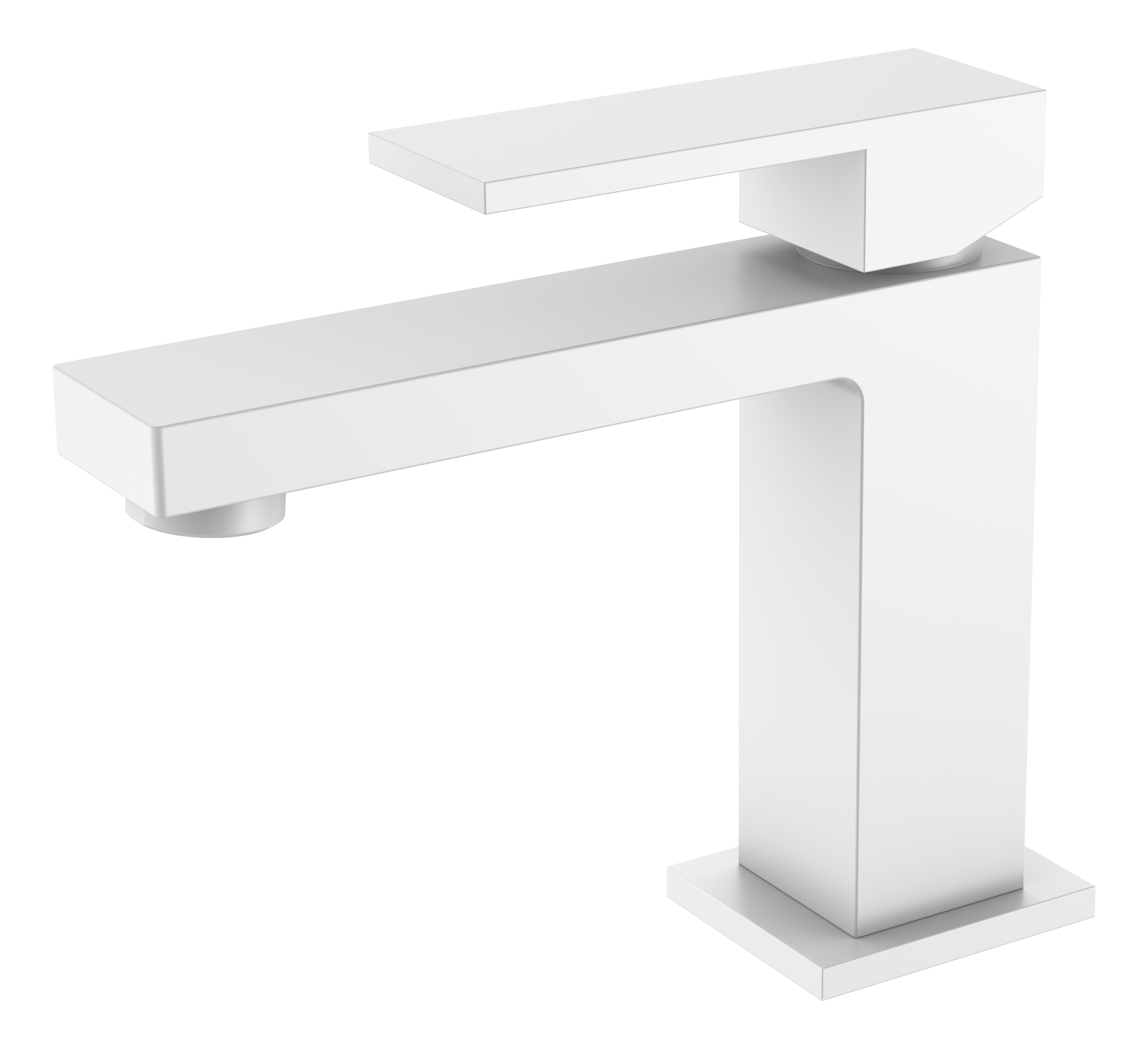 смеситель для умывальника boheme qubic matt white 471-mw матовый белый