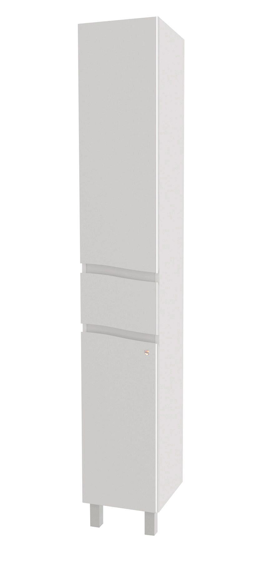 шкаф-пенал авн 35 fiji white 61.12 белый (напольный, правый)