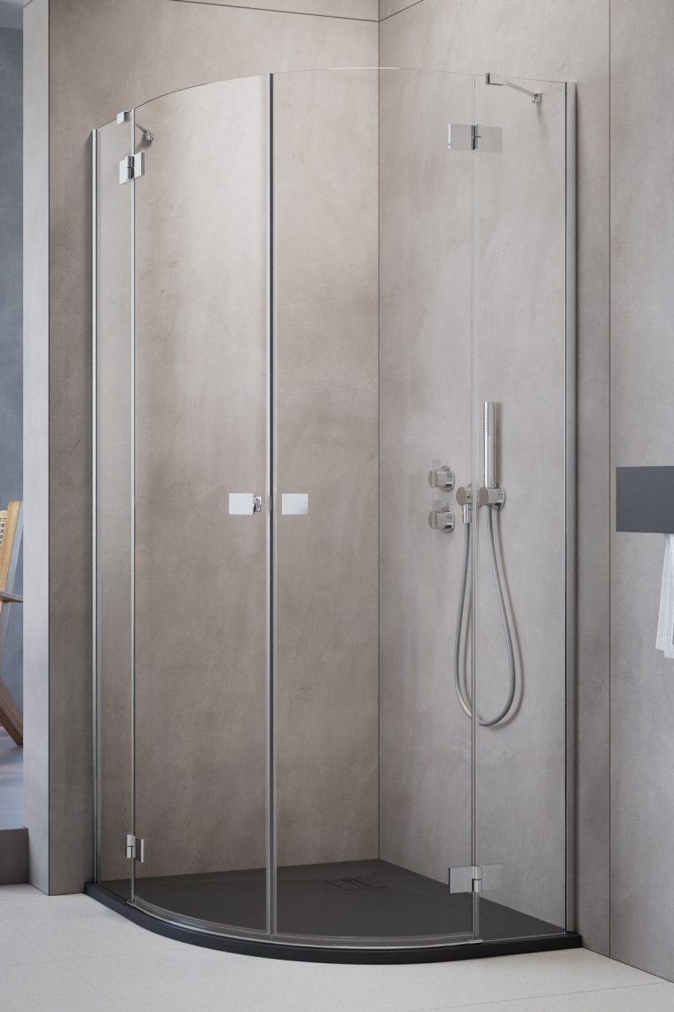душевой уголок radaway essenza pdd 100x80 прозрачное/хром
