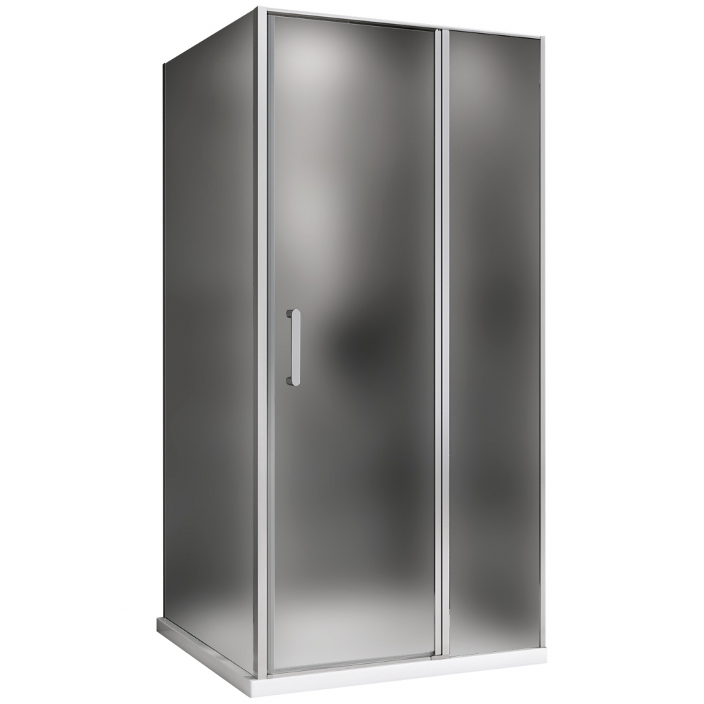 душевой уголок abber sonnenstrand ag04110ms-s100m 110x100 стекла матовые, профиль хром
