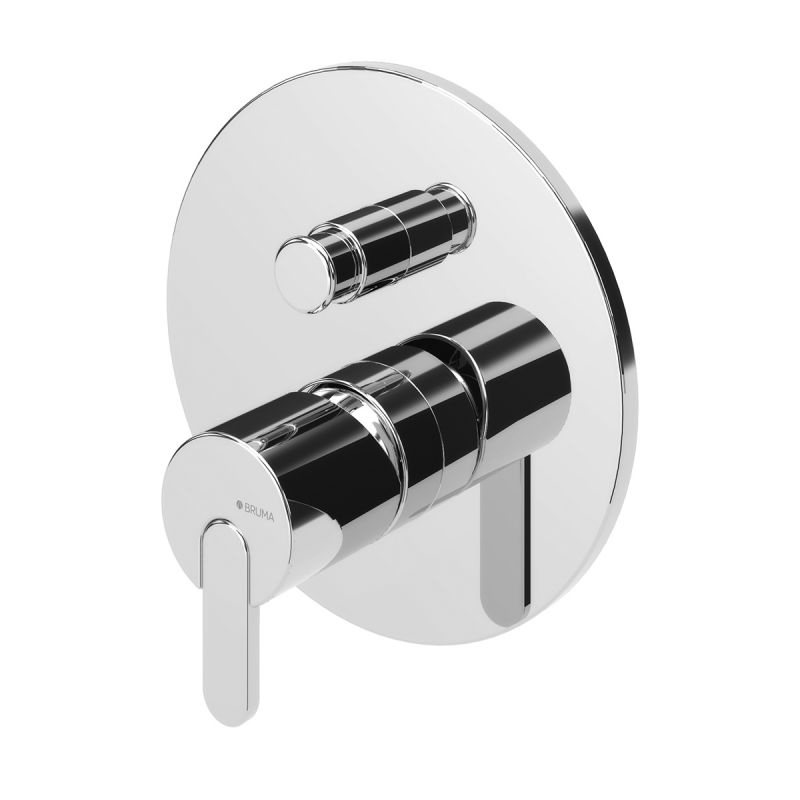 смеситель скрытого монтажа для ванны bruma leaf 1671301cr chrome